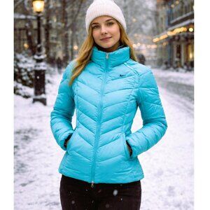 Like New Nike Women Blue Down Jacket XS